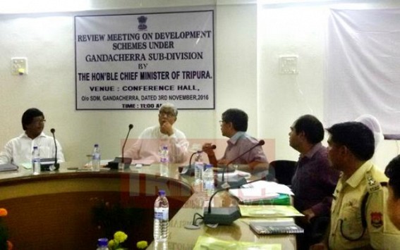 CM held review meeting at Gandacherra